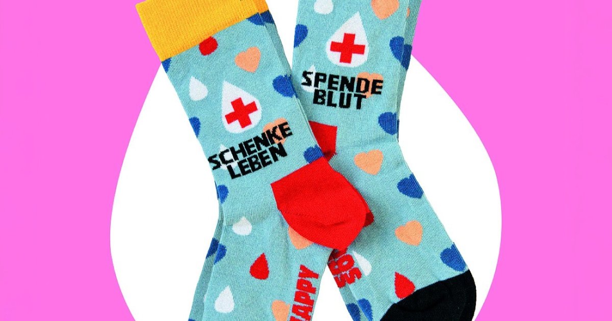 DRK Blood Donation Service and Happy Socks Launch Campaign in Rheingau-Taunus