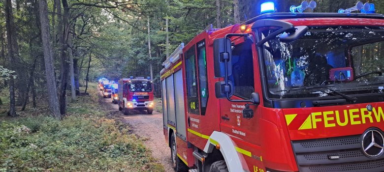 Vollbrand eines Forstschleppers