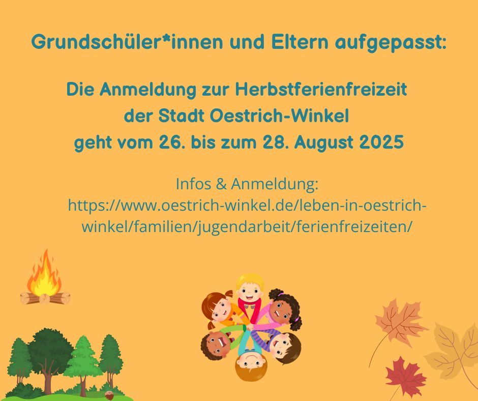 Grundschüler*innen und Eltern aufgepasst: Die Anmeldung zur Osterferienfreizeit der Stadt Oestrich-Winkel geht vom 18. bis zum 20. Februar 2025 - 2