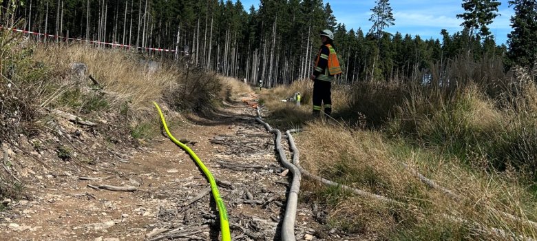 Vegetationsbrandübung